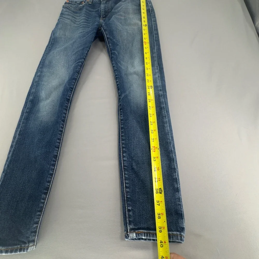 Levi's Premium 512 Slim Taper Mens Jeans 31x32 Big E Stretch Blue 28833-0654